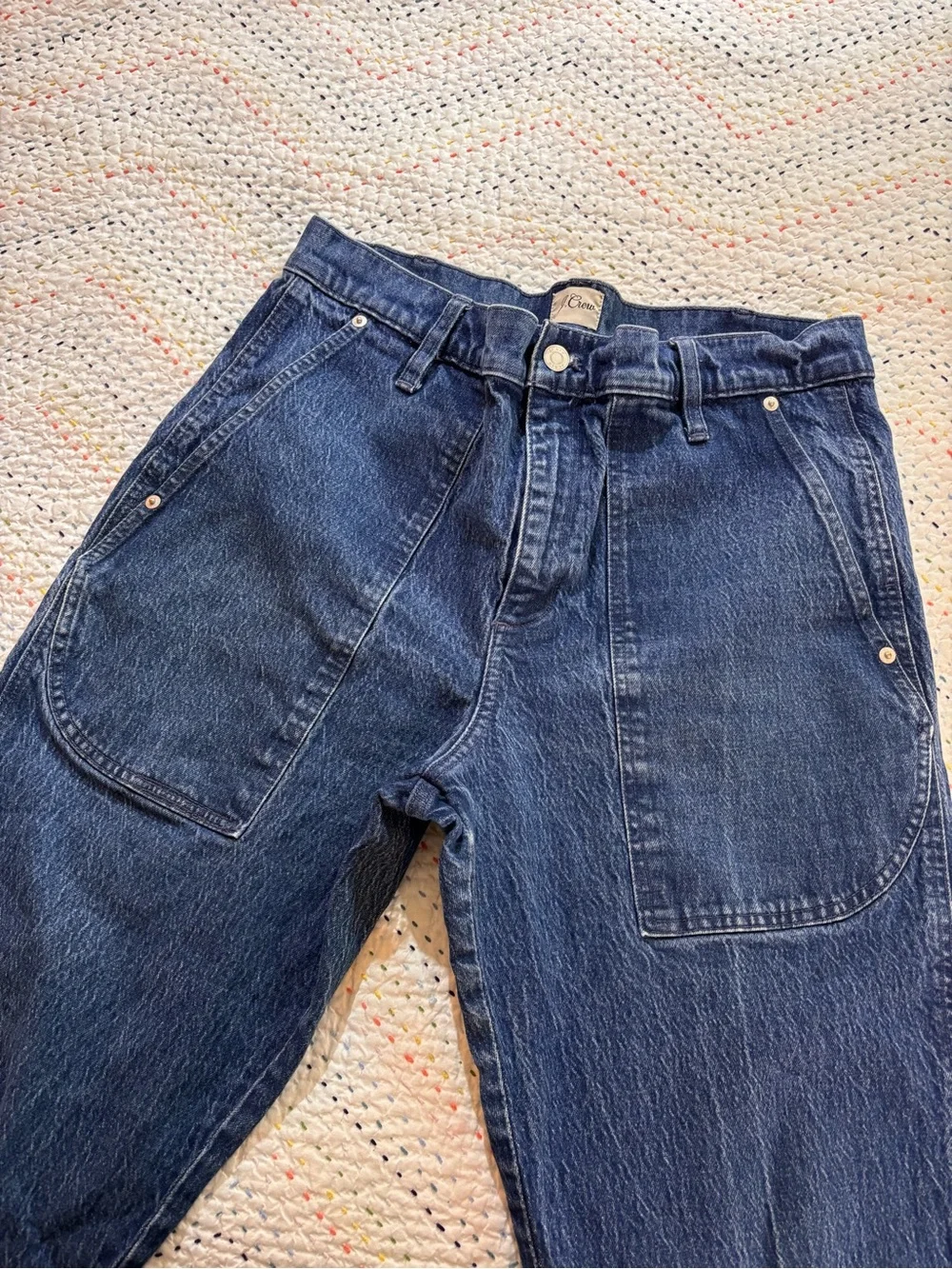 J. Crew Women's Relaxed Indigo Denim Jeans